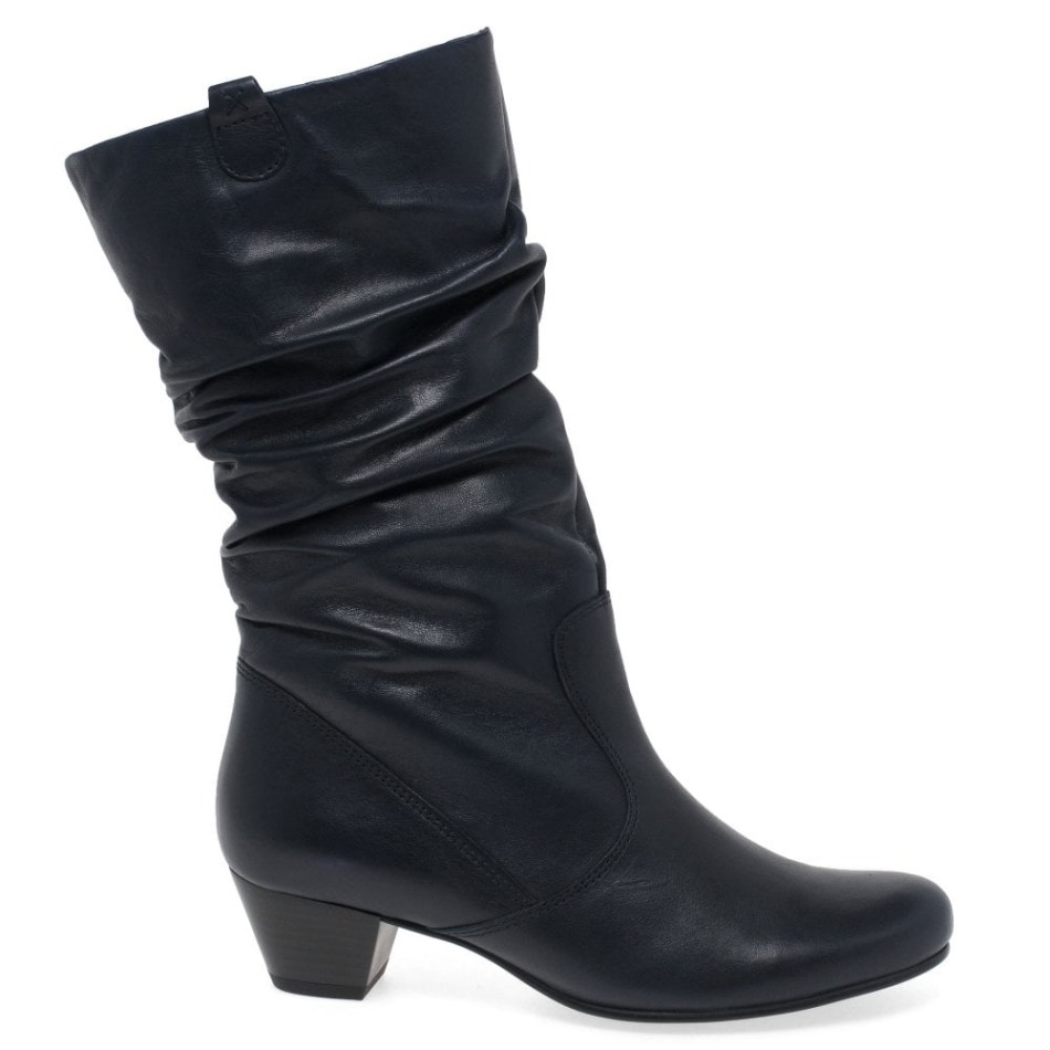 Gabour | Bottes Larges En Cuir Rachel Exclusives Minuit